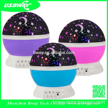 led light projector Making 360 Degree Rotation Night Sky Moon and Stars for Bedroom and Living Room star light projector